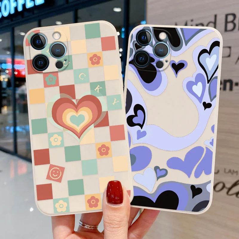 

Love Heart Case For Realme Narzo 30 Case C21Y Lens Protection Funda OPPO Realme 8 Pro 8i C21 GT V13 Q3 A9 A5 A7 A3S A54 Cover