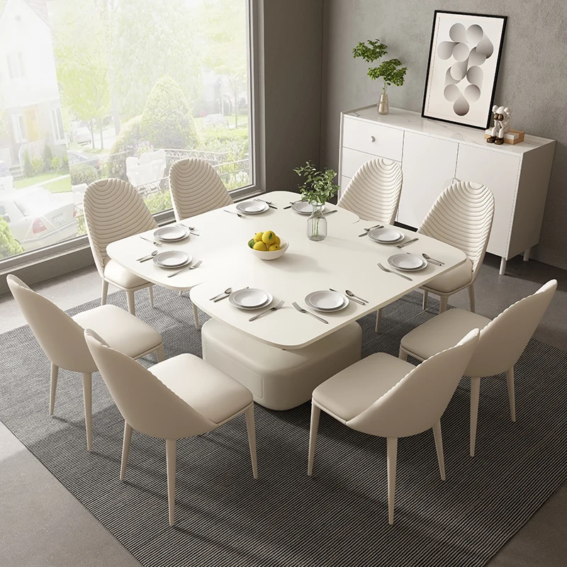 Электрический подъемный журнальный столик многофункциональный складной