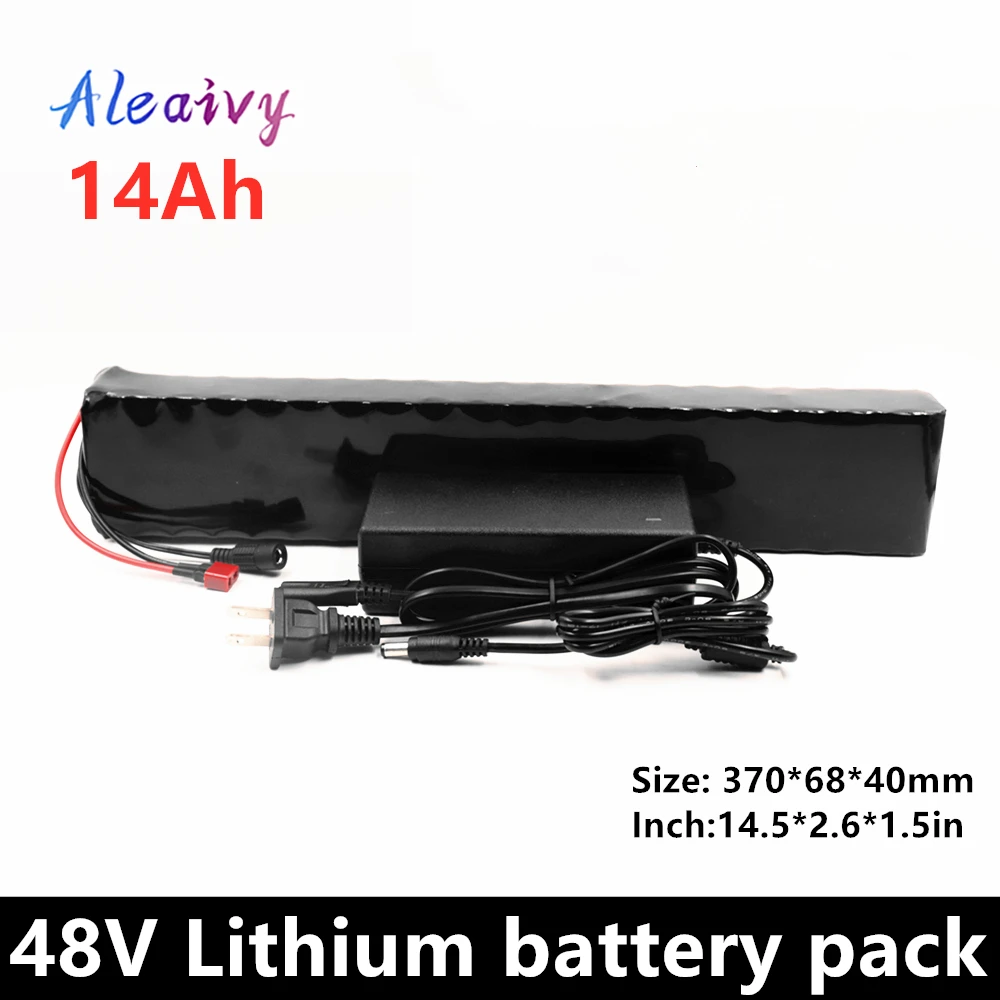 Литий-ионный аккумулятор Aleaivy 48 В 13S3P 14 Ач 500 Вт 750 подходит для электрического