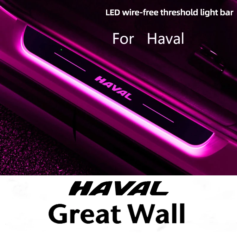 

Welcome LED acrylic pedal plate for car, door threshold retroway, custom lamps, GRAAT WALL, HAVAL, H6, H2, H9, M6, F7, F7x