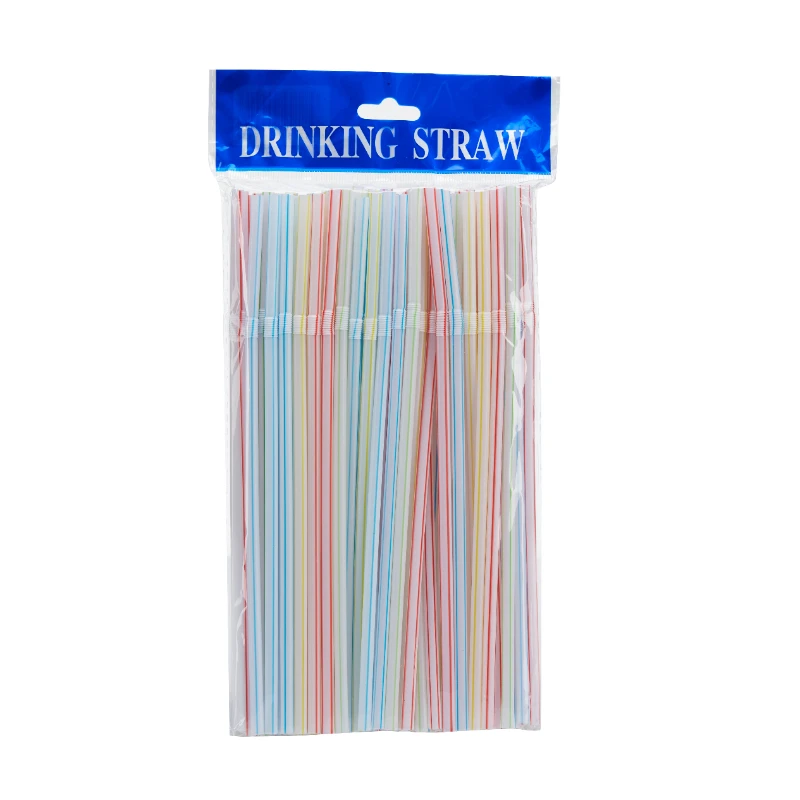 100/1000 шт. изогнутые разноцветные пластиковые соломинки для напитков 21 см - купить