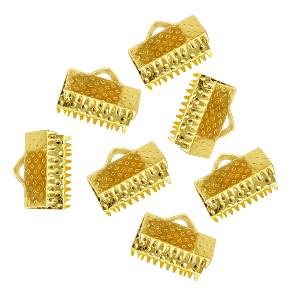 100 шт. зажимы для молнии с покрытием на концах ленты металлические пряжки Mazi