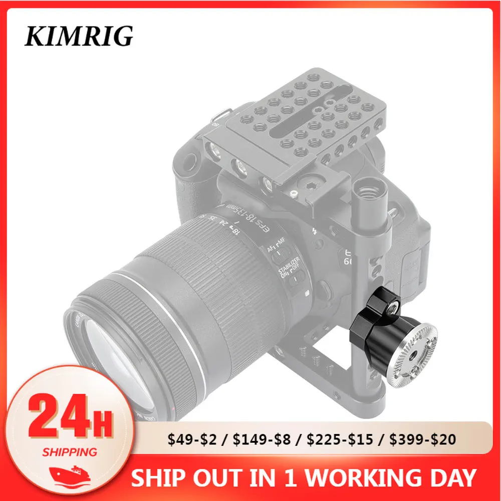 

Крепление для розетки KIMRIG M6 ARRI с монтажным винтом 3/8-16 дюймов, фиксирующие штифты ARRI для Dslr-камеры, плечевого крепления