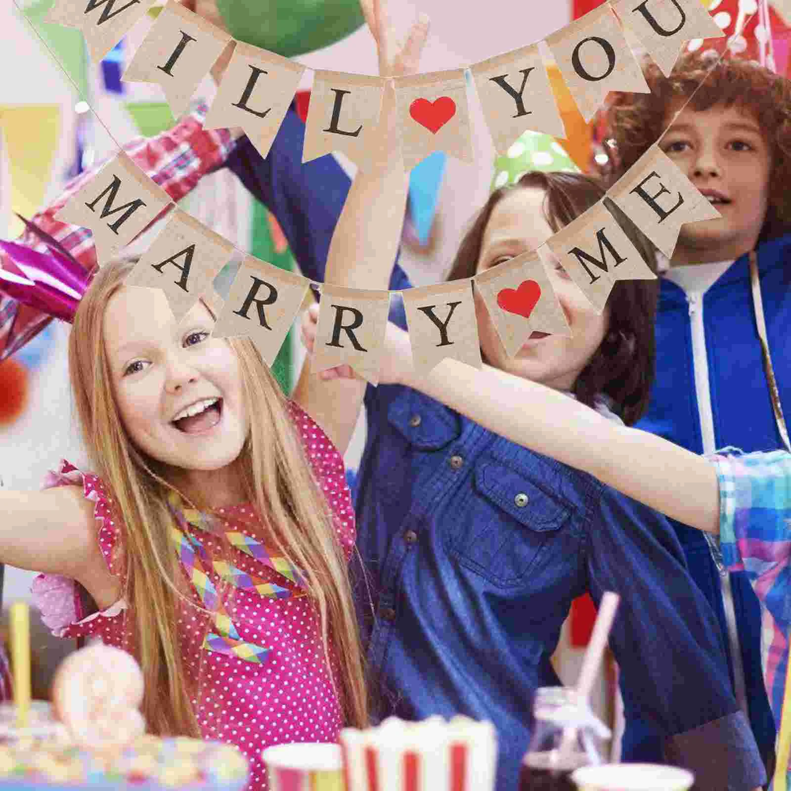 Баннер WILL YOU MARRY ME с буквами подвесной флаг баннеры для украшения свадебной