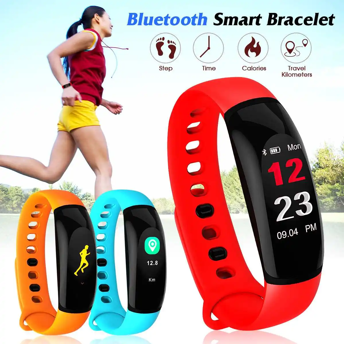 

U8 Plus 0.96" TFT Color Screen Smart Watch Man Women Heart Rate Blood Pressure Monitor Waterproof Smart Sports Wristband