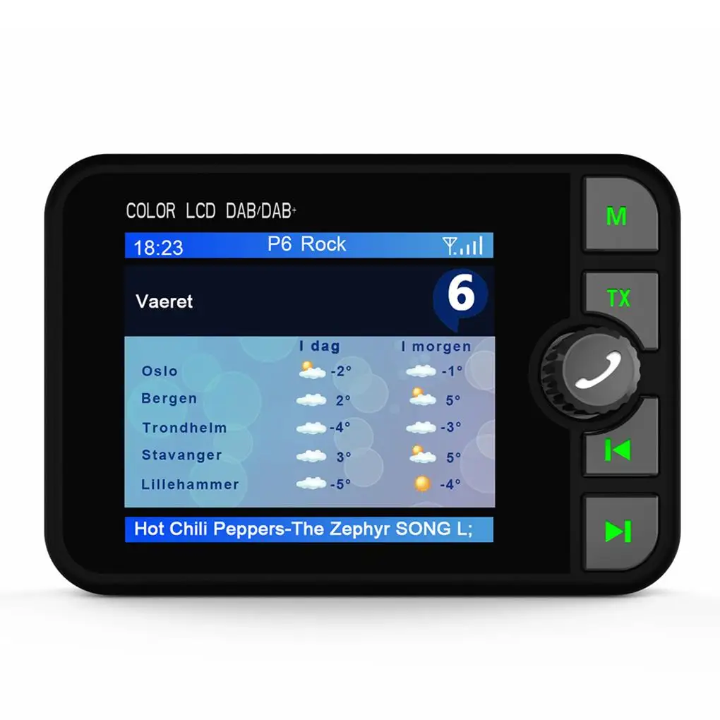 

Приемник Bluetooth, Автомобильный цифровой радиоадаптер DAB с ЖК-дисплеем, интерфейс AUX, поддержка FM-передатчика, BT музыки