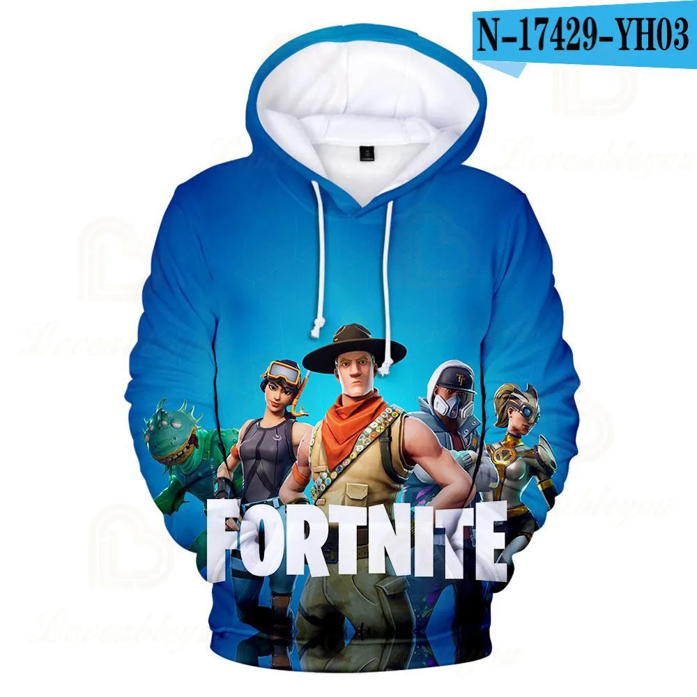 Толстовка Fortnite для детей от 8 до 19 лет мультяшный топ в стиле Королевская битва
