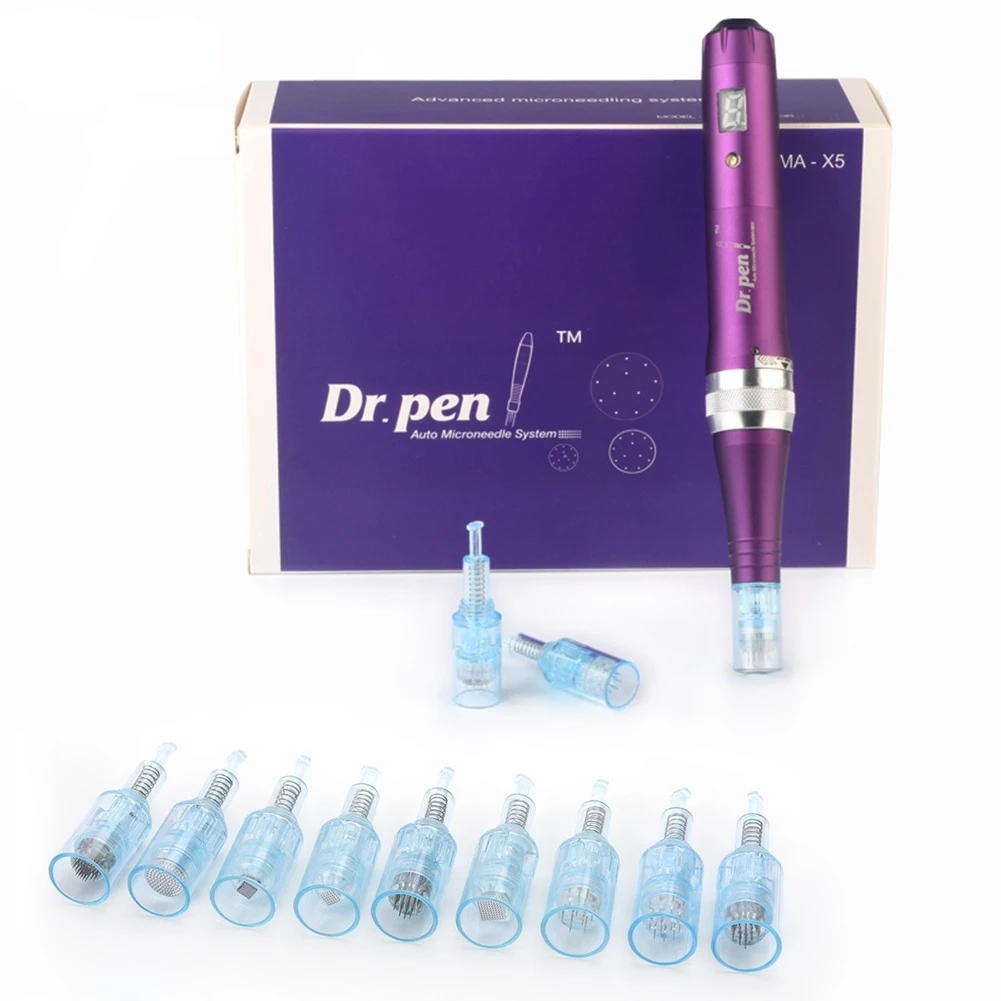 

50 шт. новейшая микроручка dr Pen Ultima X5 Электрическая Микро Дерма нанокартридж иглы терапия для лица красота макияж