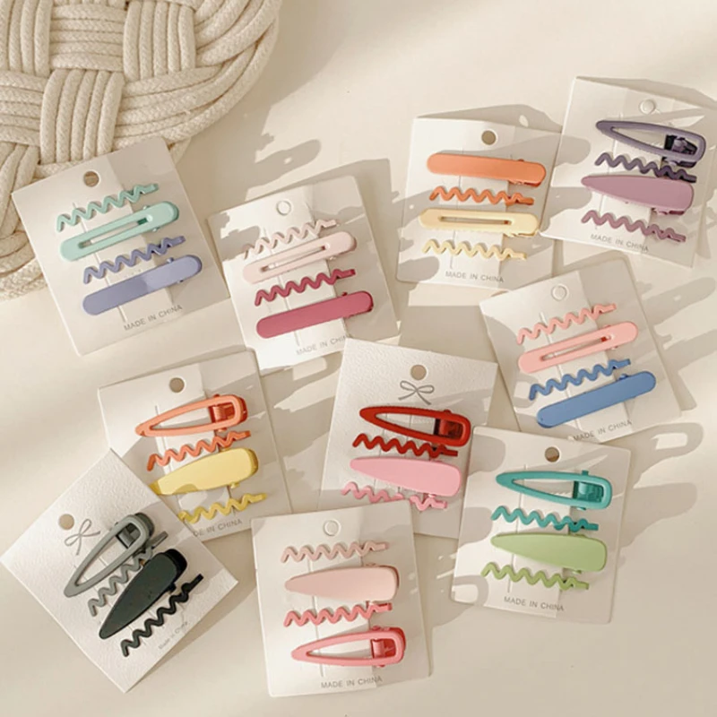 

4 шт./компл. Дизайнерские комплекты заколок для волос из сплава для женщин и девочек, оптовая продажа, набор металлических заколок для волос ...