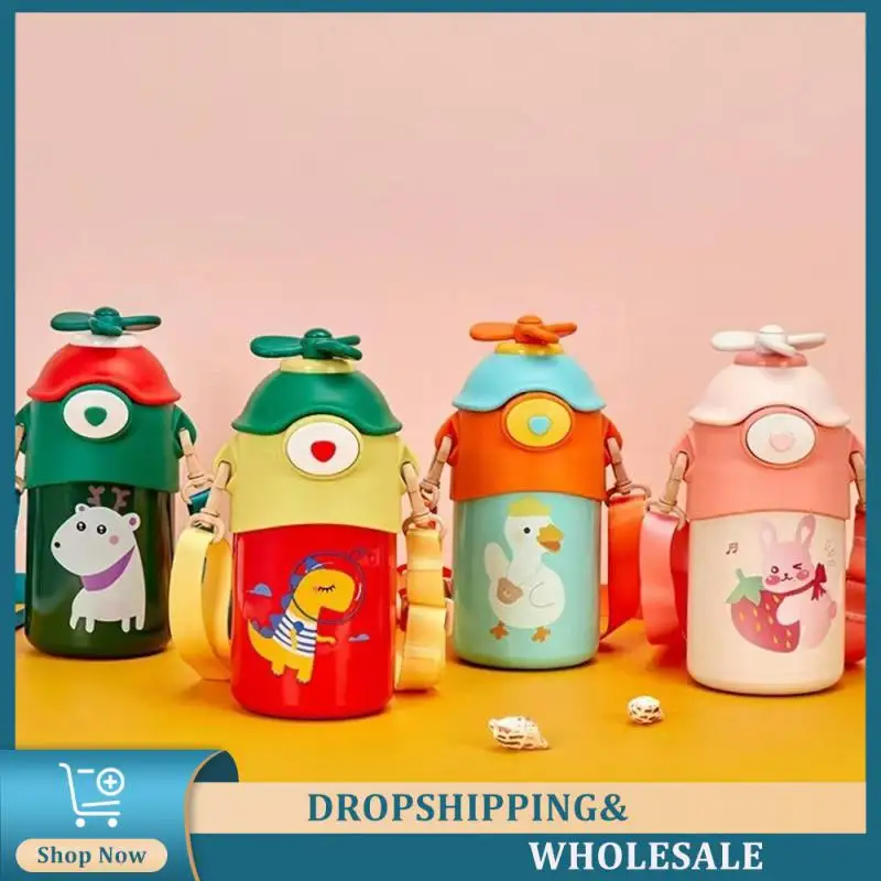 Cup 304 Stainless Steel Material Portable Cup Green Childrens Products Childrens Water Cup Comes With A Straw Straw Cup