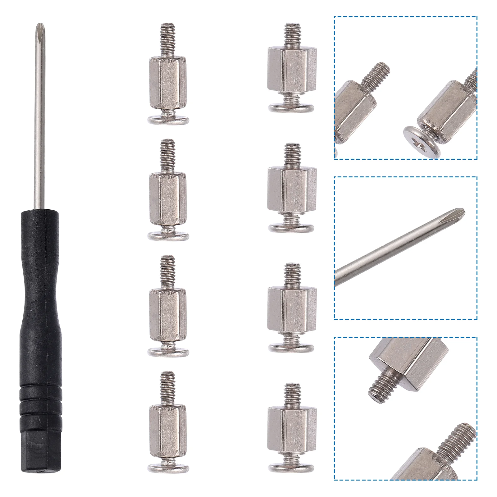 

1 Set SSD Screw Stainless Steel M.2 Mounting Screw SSD Fastener Hex SSD Screw for Upgrading Repairing