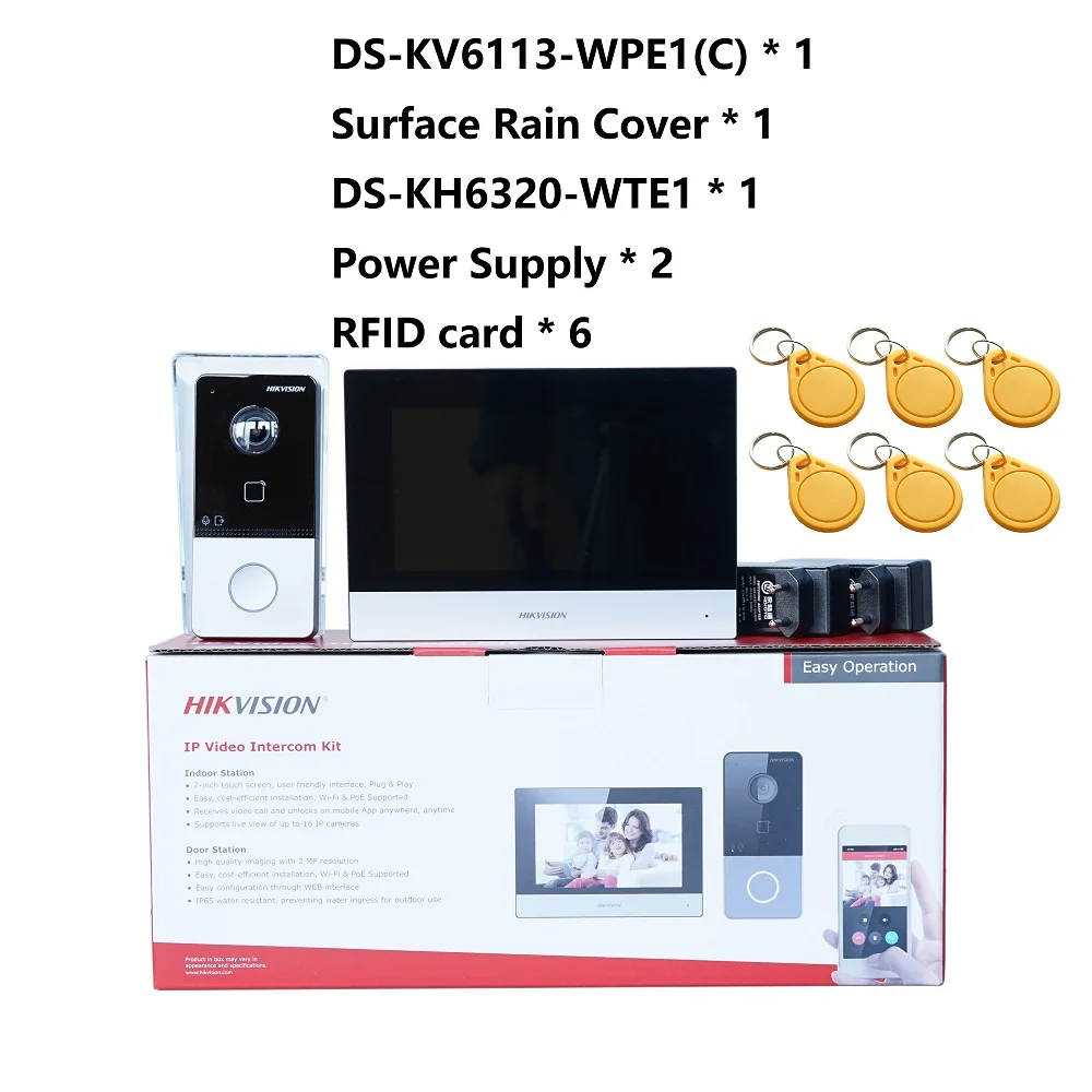 

Видеодомофон HIKVISION DS-KIS603-P(C)
