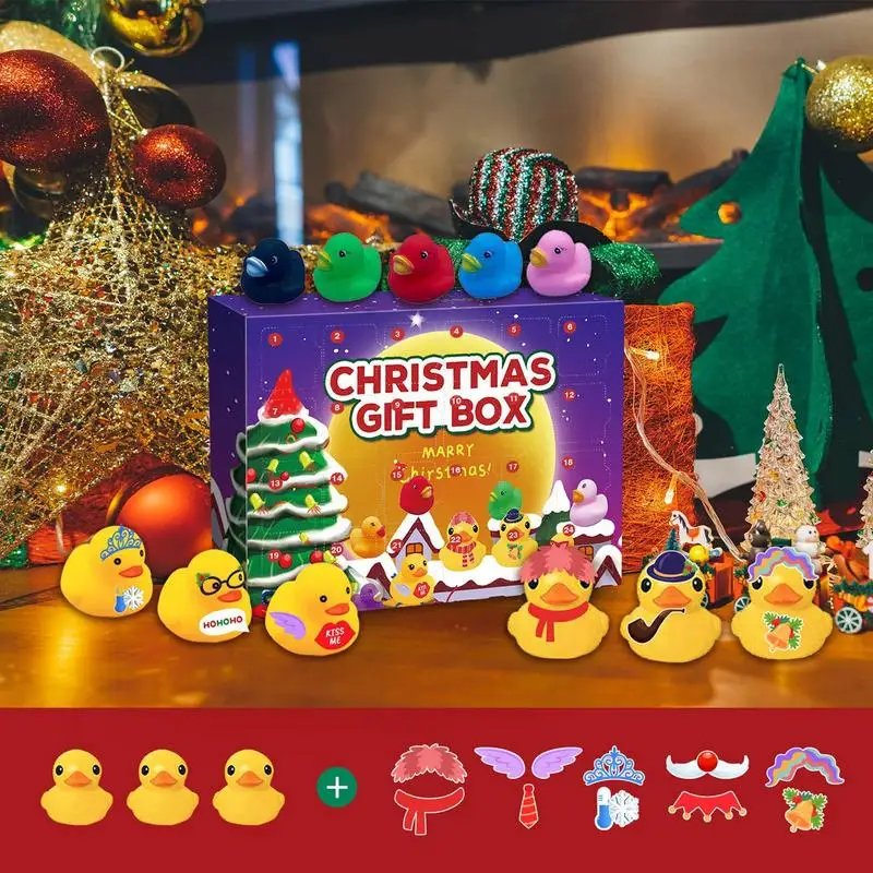 

Christmas Countdown Calendar 2023 Advent Calendar 2023 Toy Rubber Ducks 24 Days Calendar DIY Christmas Advent Calendar For Kids