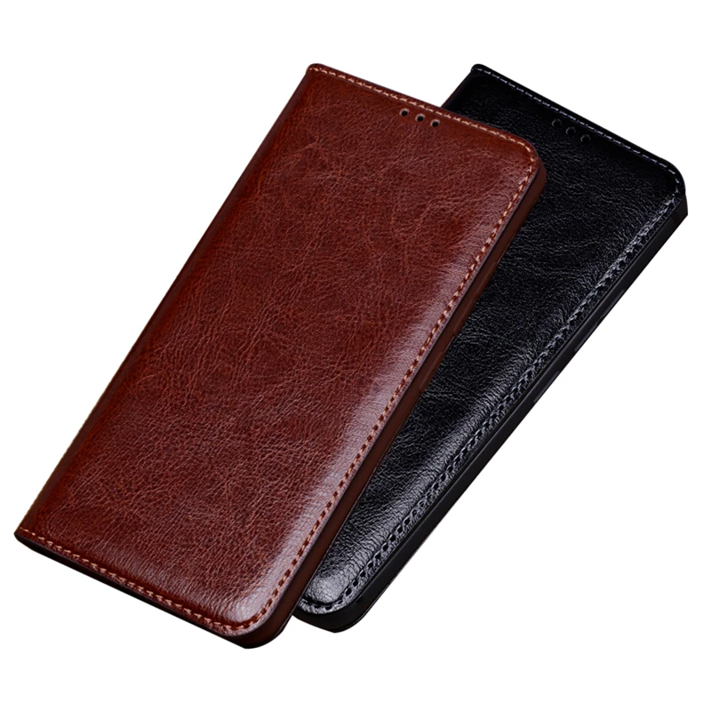 

Cowhide Leather Case for Xiaomi Poco C50 C40 C31 M5 M4 M3 X5 Pro X3 GT F3 F2 Black Shark 5 Pro MAX 3 Magnetic Stand Flip Cover