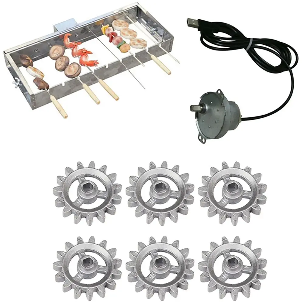 

Powerful BBQ Picnic Rotisserie Grill Motor Rotary Frame Roast Bracket Barbecue Motor