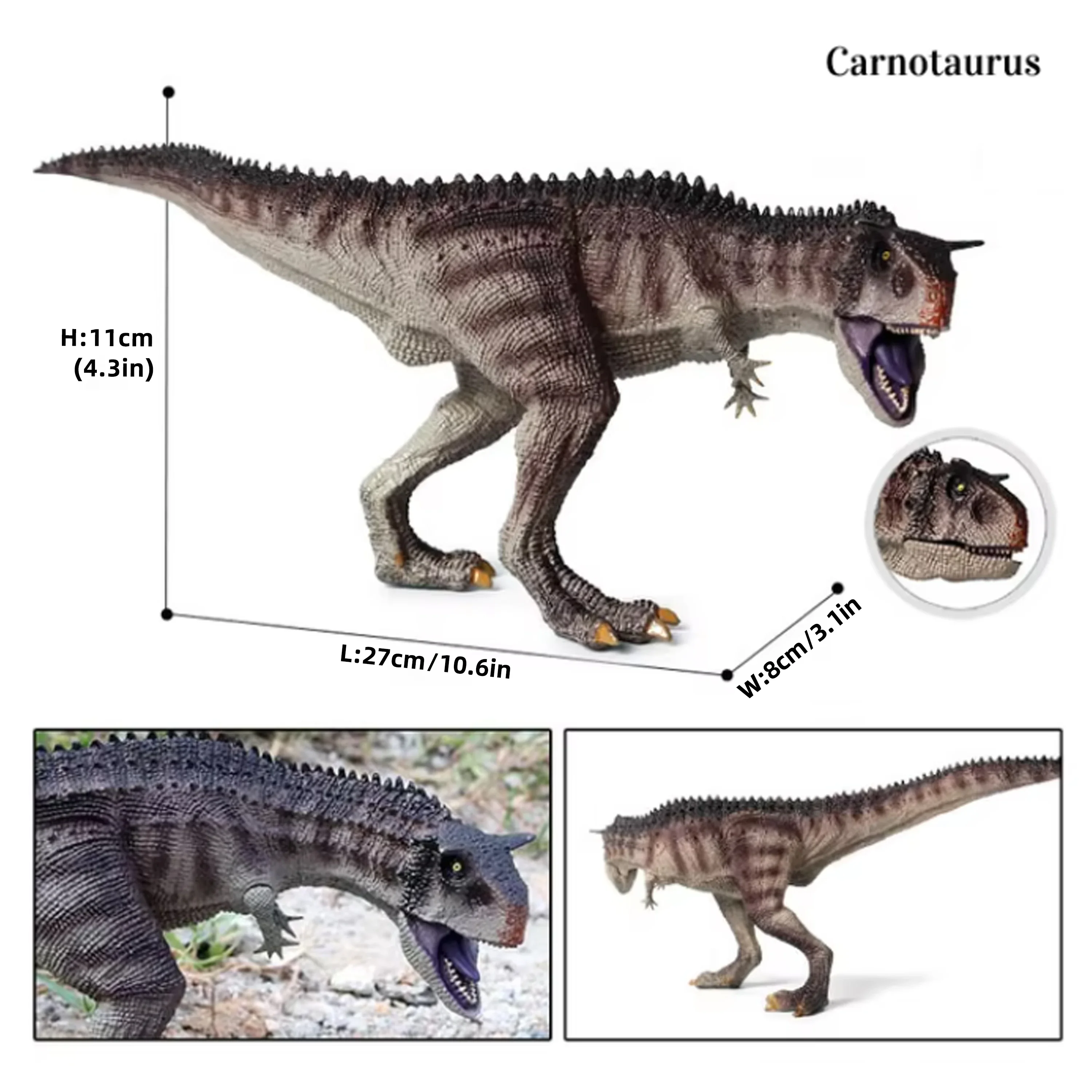 Новая статическая модель карнотавра Юрского периода парк украшение в виде