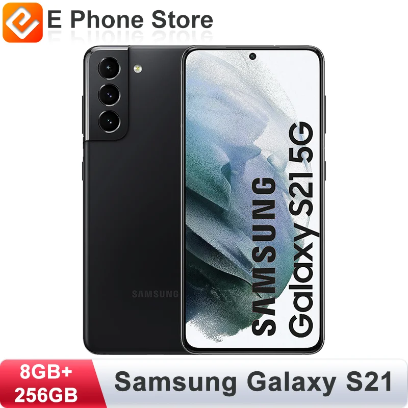 

Разблокированный Samsung Galaxy S21, 8 ГБ + 256 ГБ, экран 6,2 дюйма AMOLED, Android, Snapdragon/Exynos 64 мп + 10 МП