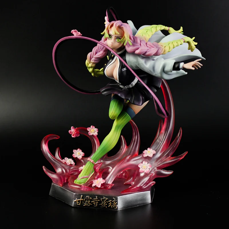 

Kimetsu No Yaiba Lianzhu Mansi Hand-Made Battle Form Pretty Girl Mansi Mi Glass Hand-Made Model