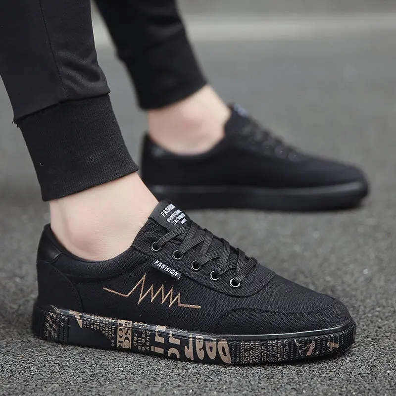 

Кроссовки мужские сетчатые на шнуровке, дышащие легкие сникерсы, плоская подошва, прогулочная обувь, черные