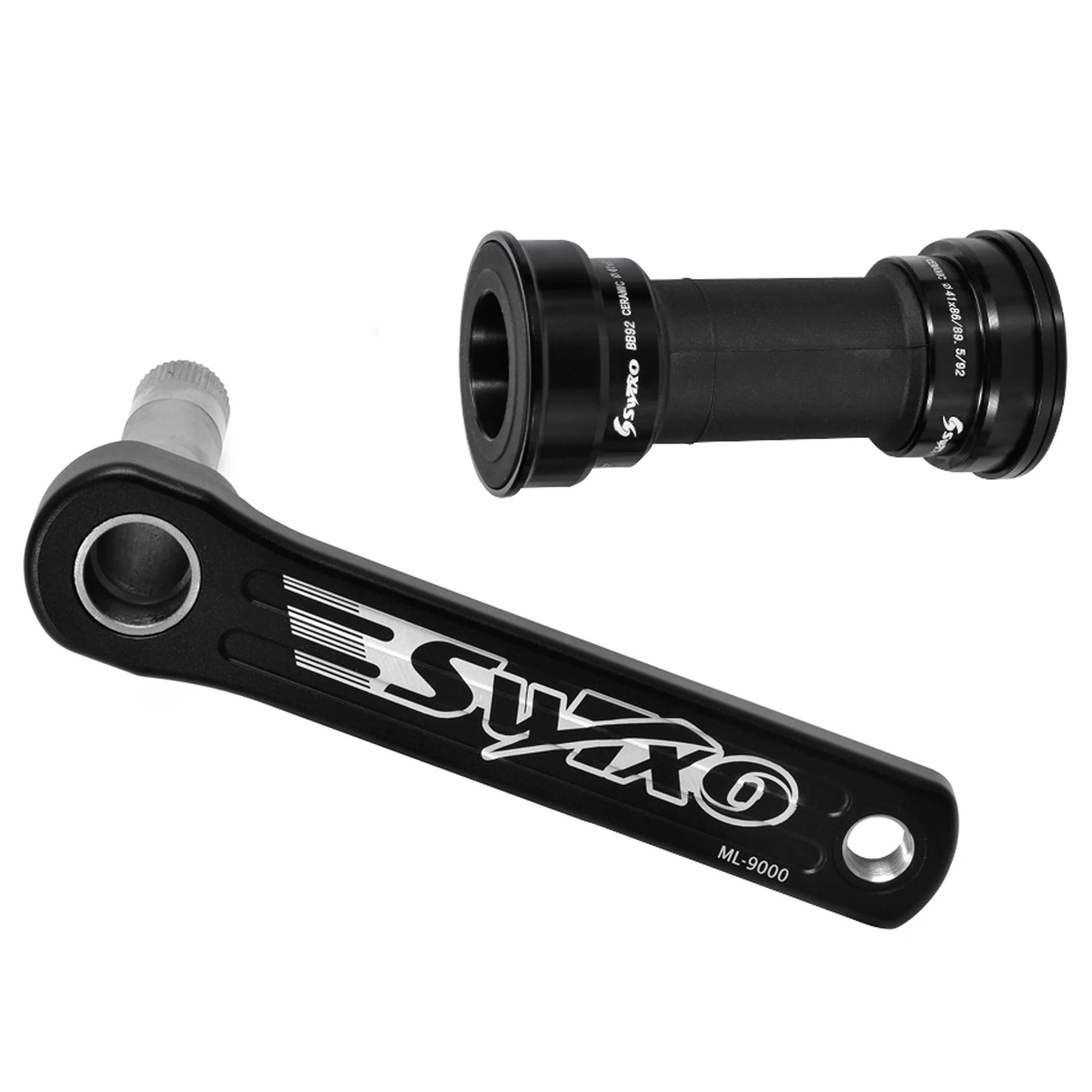 

Bicycle Crankset With Bottom Bracket Hollowed Parts Cycling Accessories Arm Aluminum Alloy Mountain Bike 170mm 175mm BB Durable
