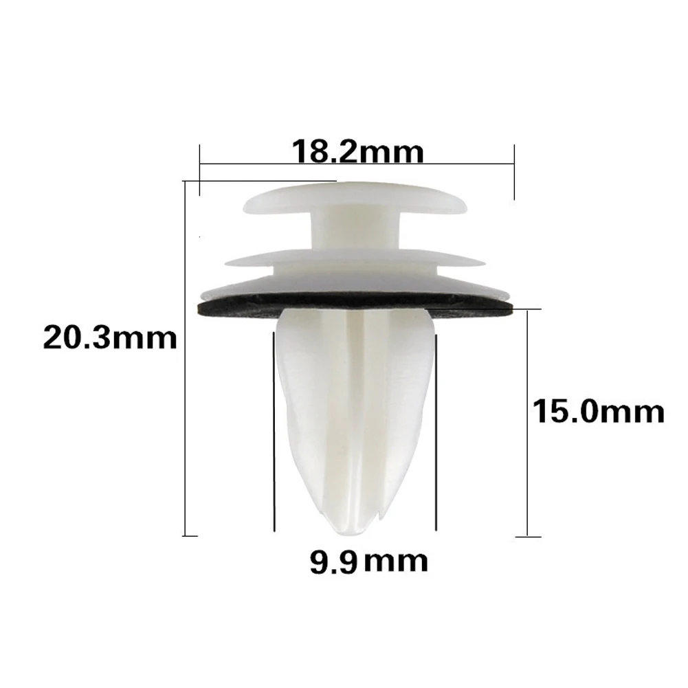 

Губчатые накладки для крыльев, аксессуары, замена, ремонт автомобильных заклепок, 100 шт., пластиковый бампер для подпорной двери POM