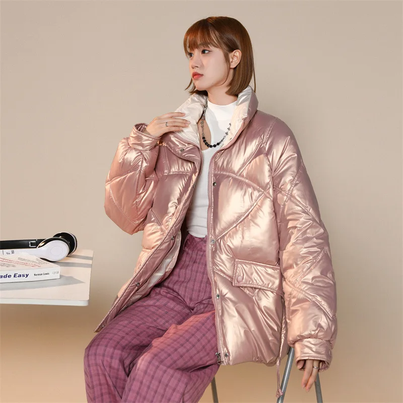 2022 New Cotton Coat for Women Autumn and Winter Thin and Fashionable Down Cotton Coat and Cotton Jacket Women