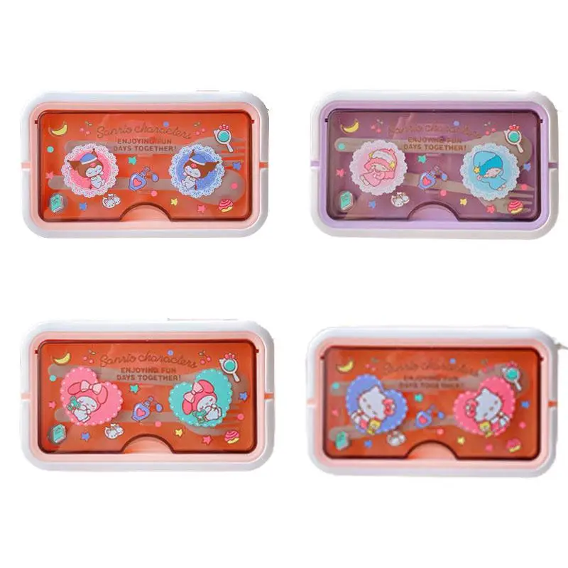 

Sanrios Hellokittys Kuromi Cinnamoroll My Melody Милая мультяшная большая емкость 1400 мл Коробка для ланча для студентов и офисных работников