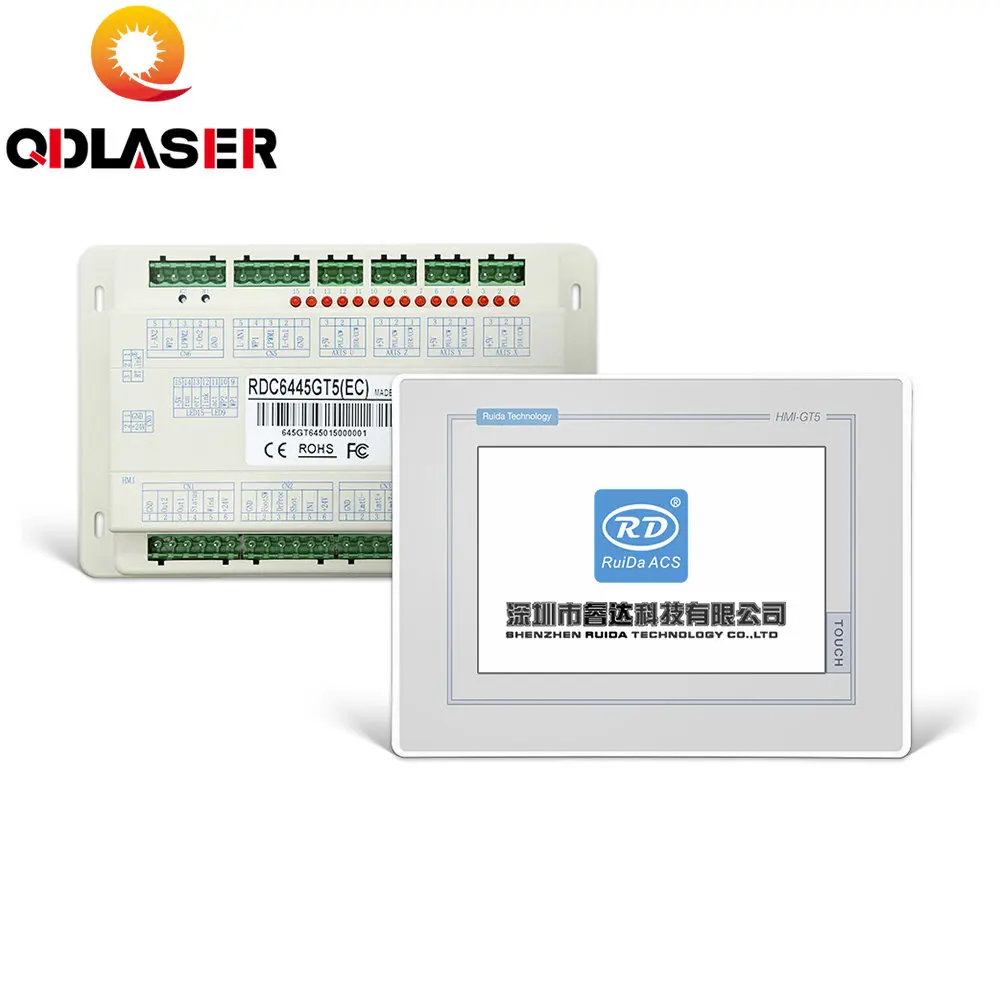 

Новое поступление, контроллер Ruida 6445GT, сенсорный экран белого/черного цвета для лазерного гравировального станка Co2, обновление
