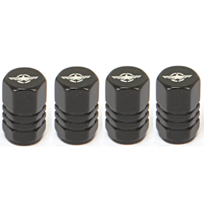 

Tire Valve Stem Cap with Hexagon Style Aluminum Tire Wheel Stem Air Valve Caps for Auto Car Motorcycle Bicycle
