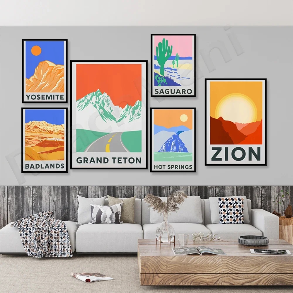 Рокки-горы Йосемит Цион Огдады Долина Смерти Гранд Тетон Гранд-Каньон Кактус