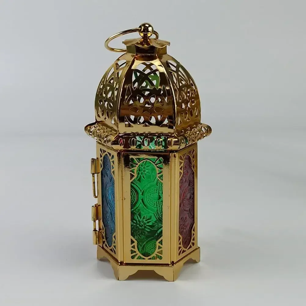 Wysokiej jakości szklana marokańska metalowa pusta świecznik latarnia wisząca świeca salon dekoracja wnętrz prezenty