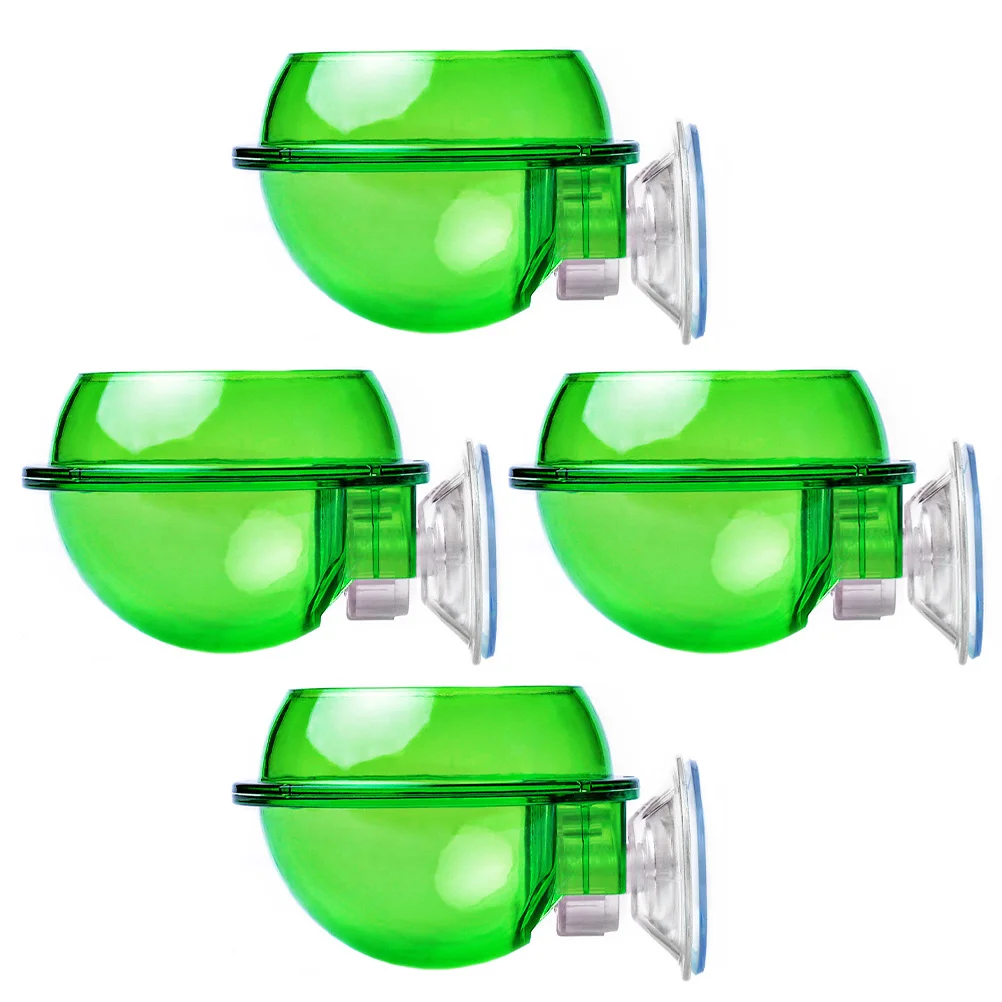 

4pcs Snake Feeder Container Hamster Dish Turtle Feeding Dish Lizard Tray Turtle Tray Reptile