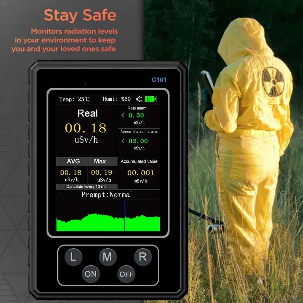 

XR1 BA-9B Upgraded Geiger counter Nuclear Radiation X-ray γ-ray β-ray Radioactivity Personal Dosimeter