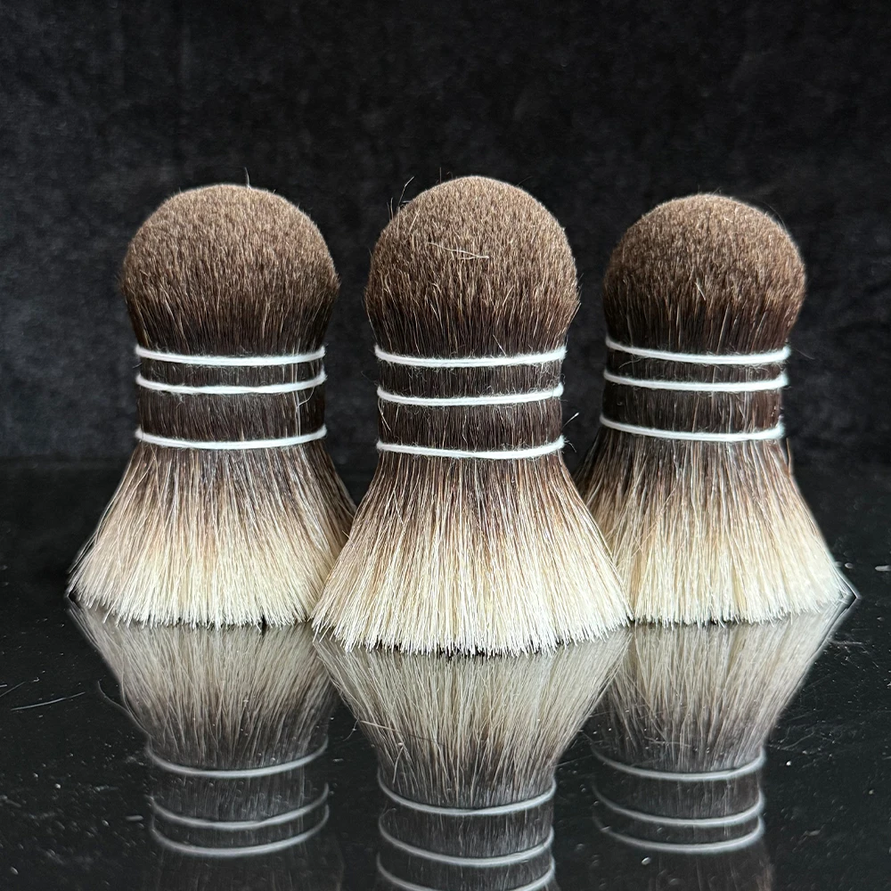 Щетка для бритья GDMG BRUSH SHD, натуральные черные волосы, узелковая или веерообразная форма, инструмент для барбершопа с пеной. (art.: 3920d0ff3383f) - 3920d0ff3383f