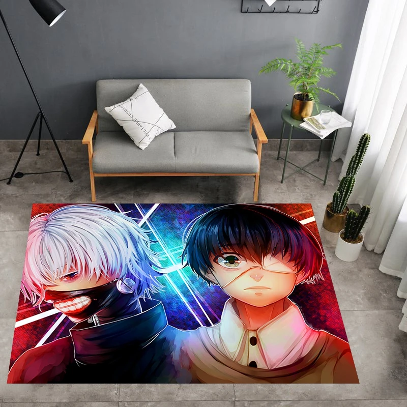 

Новый Коврик для пола в стиле Токийский Гуль, коврик для спальни, нескользящий коврик, мультяшный Рождественский подарок для мальчиков, дев...