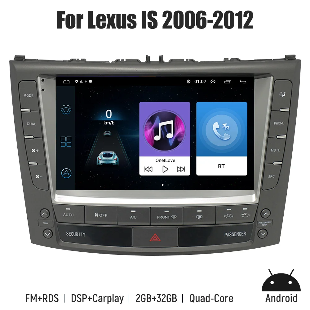 

Android 10 Car Radio For Lexus IS 250 300 350 2006 - 2012 Multimedia Video Player Stereo Navigation 2Din Carplay HU DVD