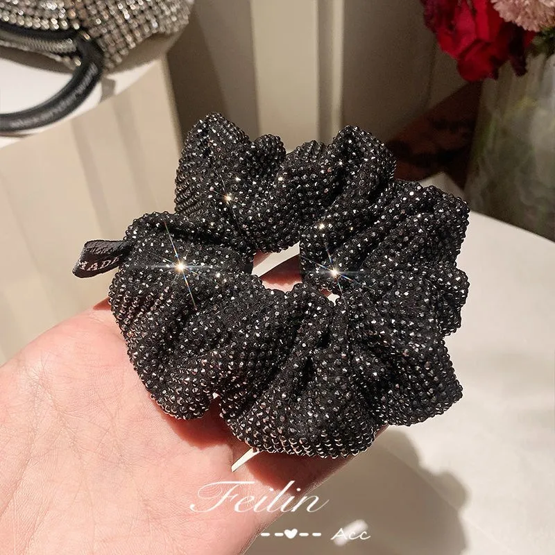 Роскошные головные повязки ручной работы со складками и кристаллами корейские