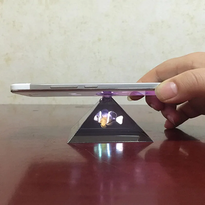 3d Голограмма Пирамида дисплей проектор видео Стенд Универсальный для смартфона