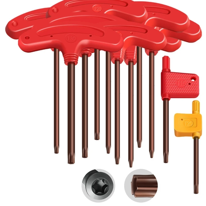 Маленькая отвертка Torx с Т-образной ручкой гаечные ключи ключ для ручных дрелей