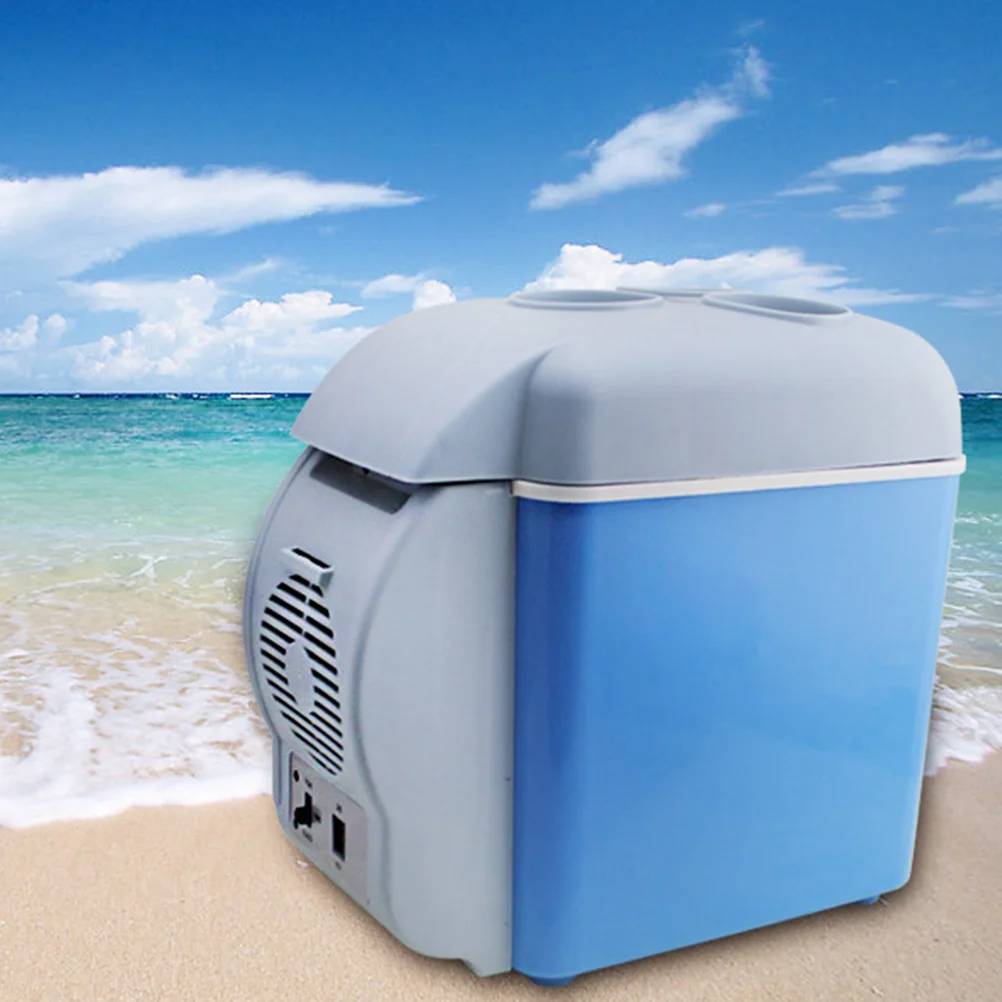 

12V 7.5L Mini Car Fridge Cooler and Warmer Box for Car Vehicle (Blue)