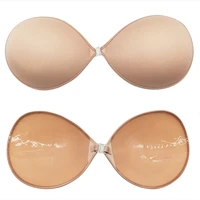 front closure sticky backless top strapless bra sexy womens invisible push up bra self adhesive silicone bra reusable efgh