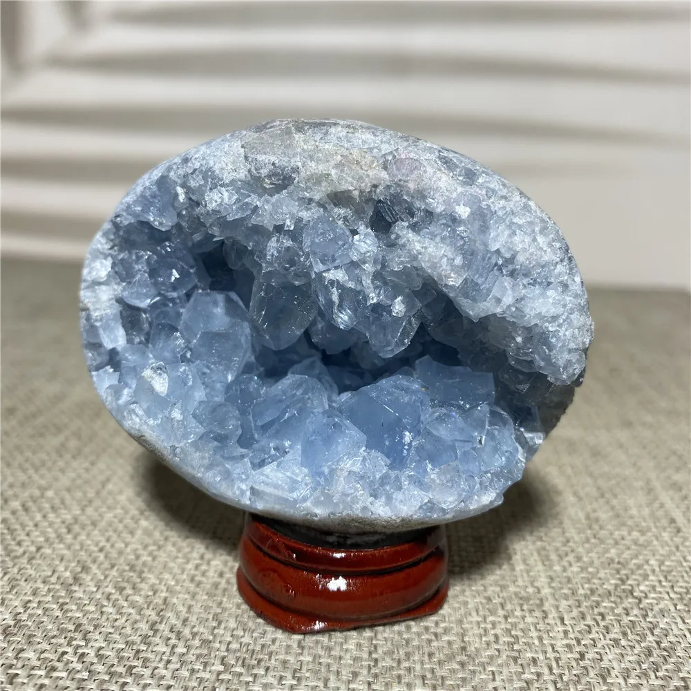 

Натуральный кварцевый кристалл Celestite, подарок, искусственное украшение, образцы восстанавливающего яйца