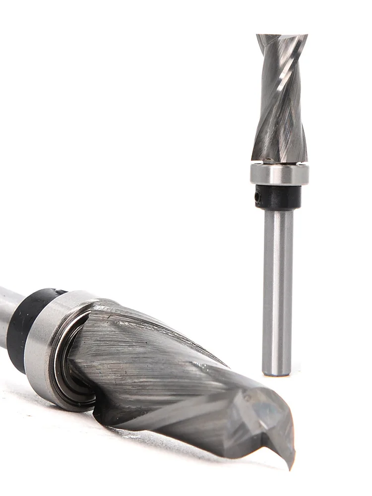 

6mm/6.35mmCarbide CNC Router Bit Bearing Ultra-Perfomance Compression Flush Trim Milling Cutter For Wood