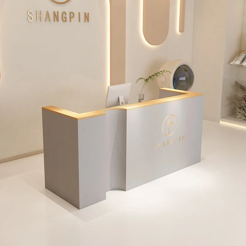 Restaurant Reception Desk Office Accessories Cash Banco CustomizableCheckout Front Lectern Empfangstheke Bar Furniture