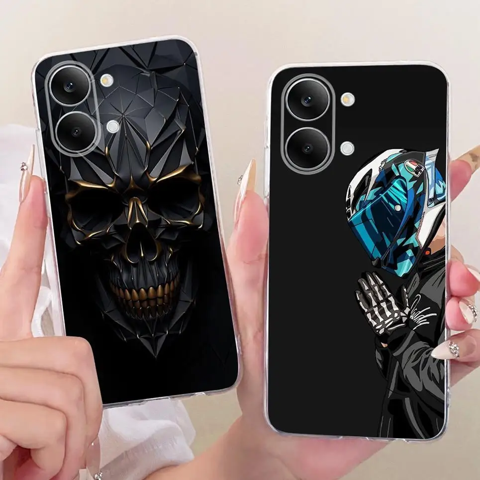 Фото Чехол для телефона Xiaomi Redmi Turbo 5 Max Poco X8 Pro Max PocoX8, милый чехол с рисунком кота и дракона, задняя крышка, мягкий силиконовый чехол №3