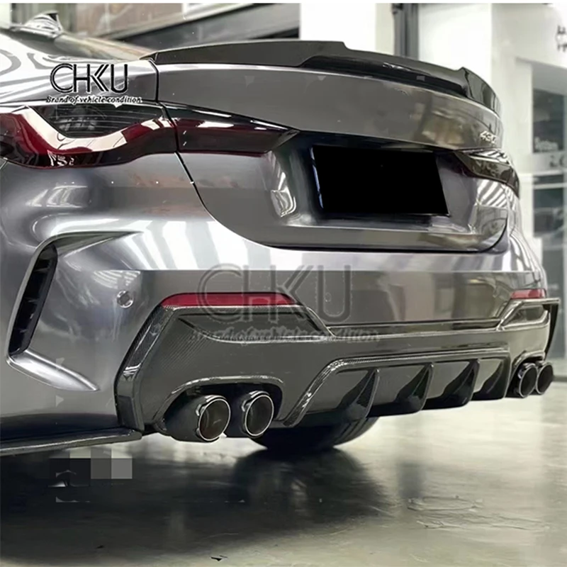 

For BMW 4 Series G22 430I 440i m Sport Edition True Carbon Fiber Rear Diffuser
