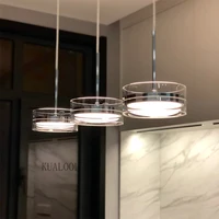 Nordic Creative Chrome Pendant Lights Led Glass Shade Light Fixtures Kitchen Island Lustre Bedroom Living Room Lamps Home Decor