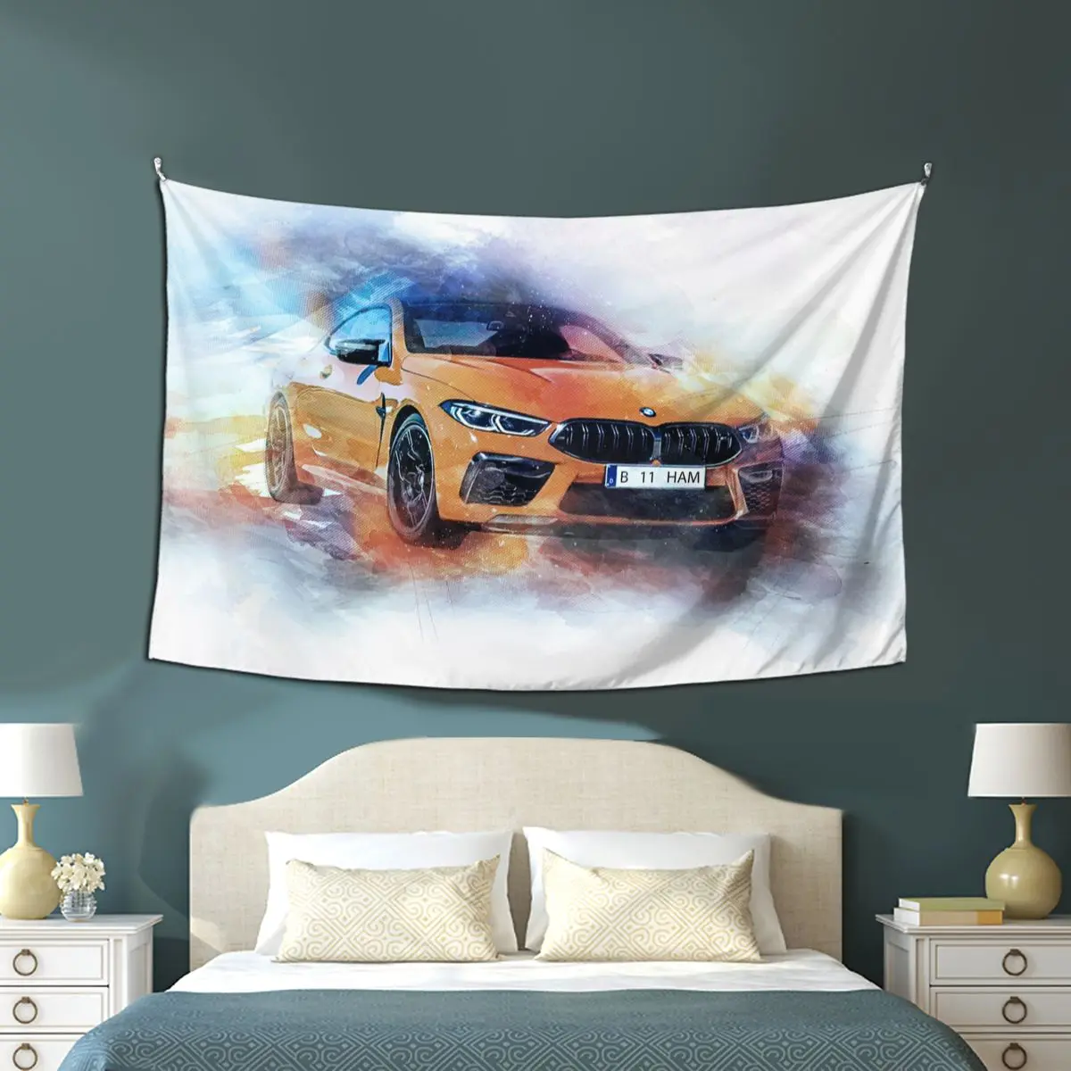 

Cars Tapestry 60*40inch Home Decor Painted Style Wall Hanging Tapestries For Bedroom Dorm Living Room Decoration