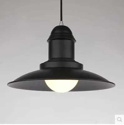 Лофт Nordic промышленный дизайнер люстра бар ресторан ретро черная из кованого