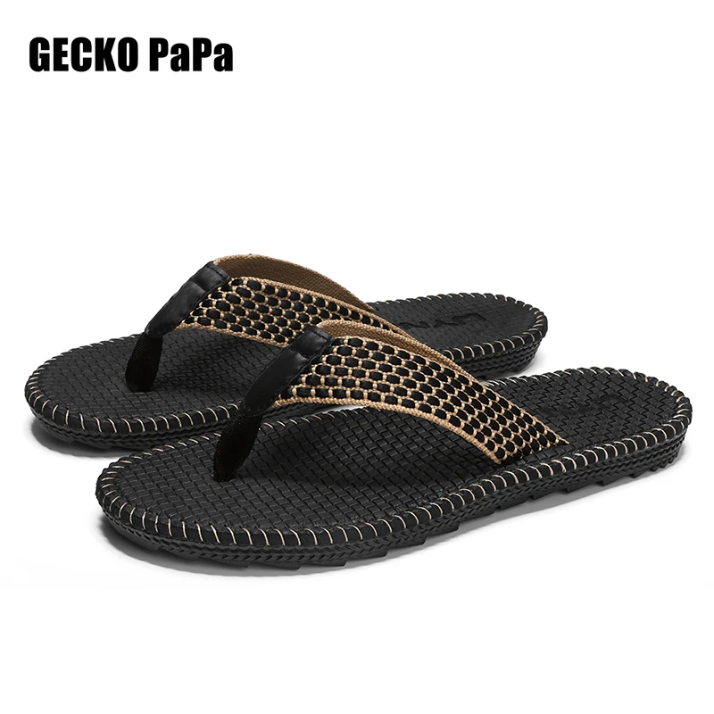 

Шлепанцы мужские Нескользящие, повседневные сандалии, удобная пляжная обувь, для улицы